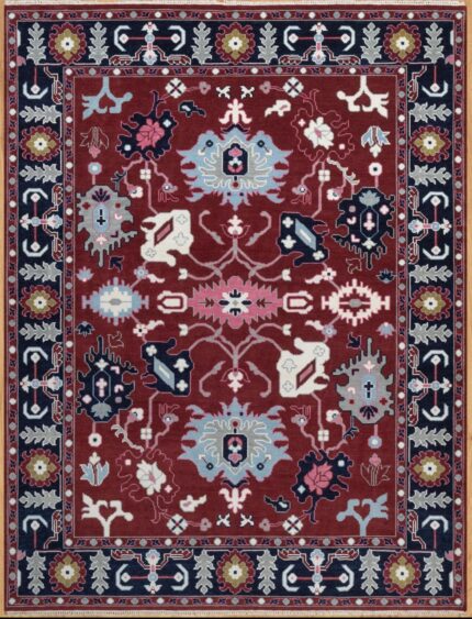 Handmade Woolen Rug from Bhadohi