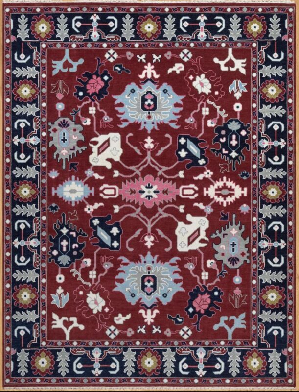 Handmade Woolen Rug from Bhadohi