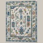 Hand-knotted woolen rug