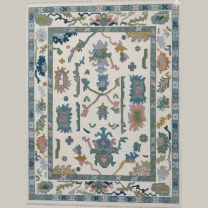 Hand-knotted woolen rug