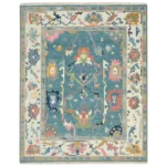 hand-knotted woolen rug Bhadohi