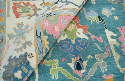 hand-knotted woolen rug Bhadohi