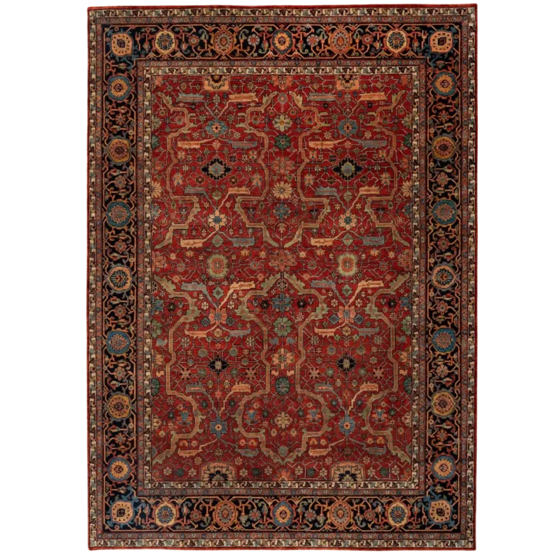 Hand-Knotted Wool Rug