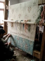 Aqua Blue Hand Knotted Wool Rug