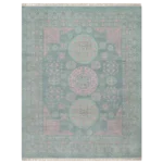 hand-knotted woolen runner rug