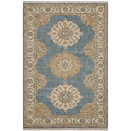 handmade rugs online rectangle round runner India