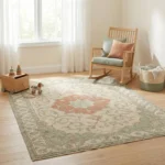 Hand-Knotted Oushak Rug