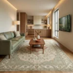 Hand-Knotted Oushak Rug