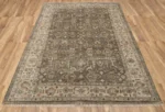 neutral vintage hand knotted rug beige distressed wool carpet for living room