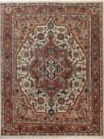 Evoke hand knotted rug wool silk carpet in traditional design