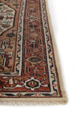 close up of Evoke wool silk rug weave