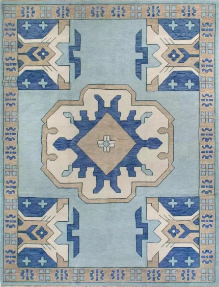 premium hand knotted Indian rugs in traditional wool design