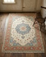 handmade wool rugs in a modern living room setting