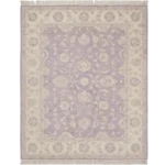 Hand Knotted Rug – Luxury Purple Handmade Area Rug for Living Room